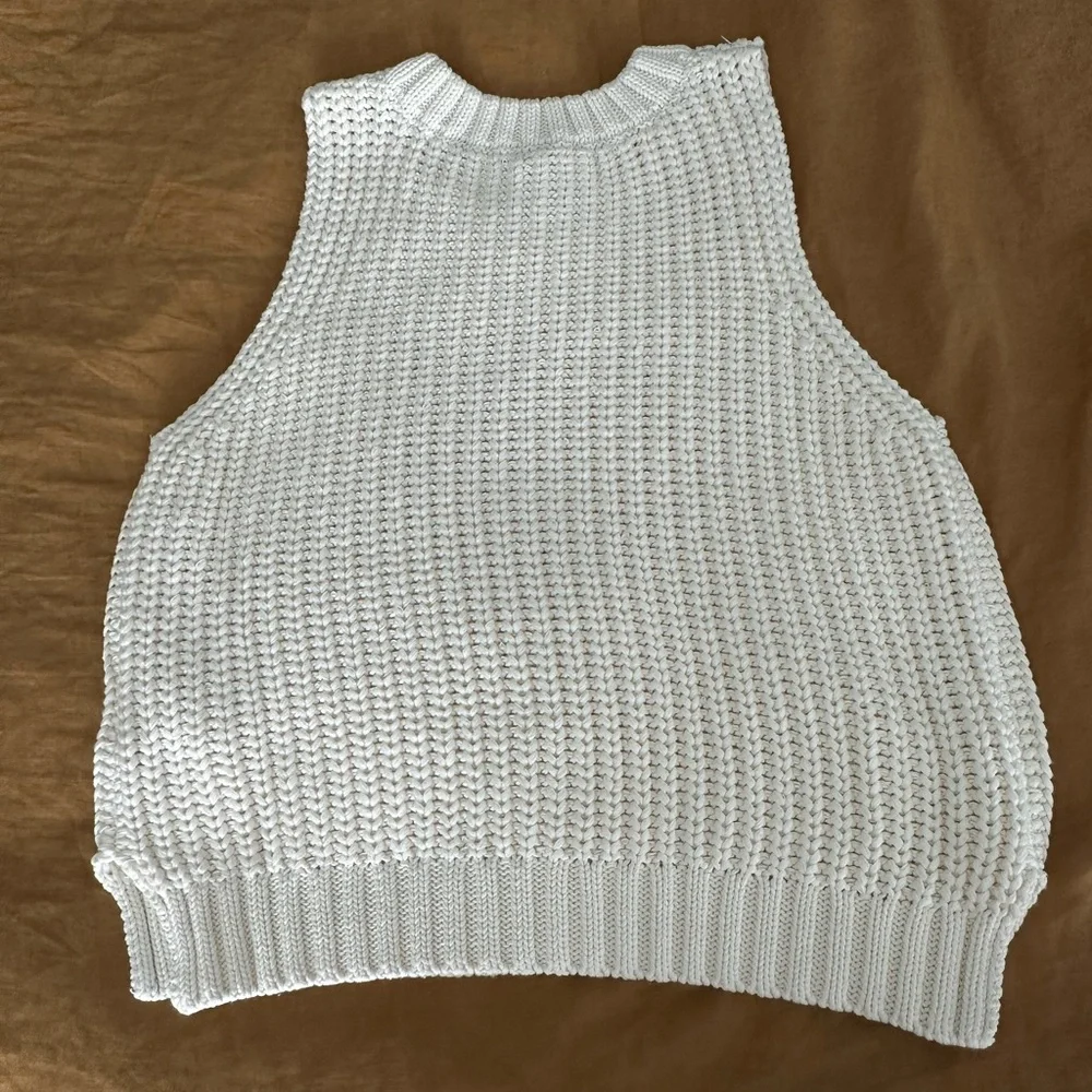 MAREA by Liz Joy Beach Vest Ivory M - Picture 3 of 7